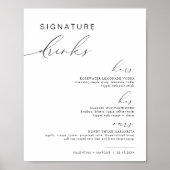 VALENTINA Zijn en haar handtekening Drink Cocktail Poster (Voorkant)