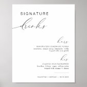 VALENTINA Zijn en haar handtekening Drink Cocktail Poster (Voorkant)