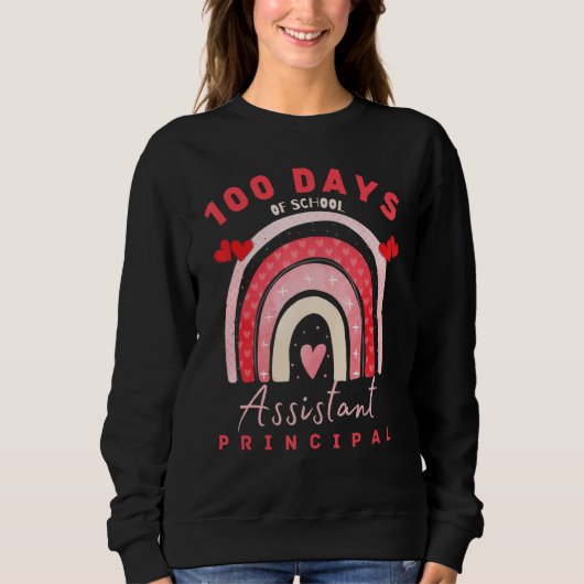 Valentine 100 days of school Assistant Principal F Trui (Voorkant)