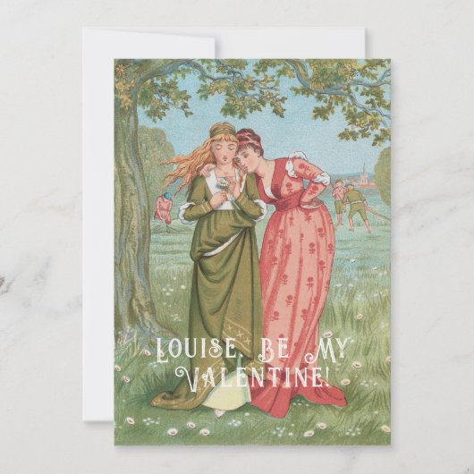 Valentine (1876) feestdagenkaart (Voorkant)