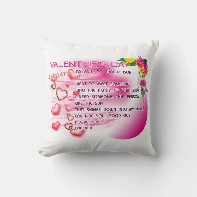 Valentine 2026 Pillow Kussen (Voorkant)