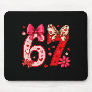 Valentine 67 Grappige Zes Zeven Meme Coquette Stri Muismat