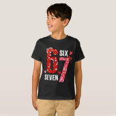 Valentine 67 Six Seven Rose Hearts Bow Valentine’s T-shirt (Voorkant volledig)