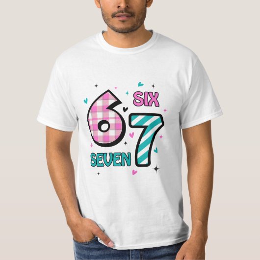 Valentine 67 Six Seven Valentijnsdag T-shirt (Voorkant)