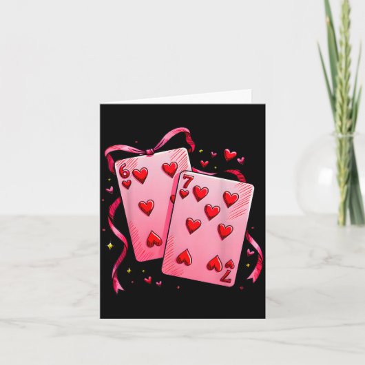 Valentine 6 7 Valentijnsdag Matching Speelkaart Au Kaart (Voorkant)