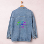 Valentine All You Need Is Love Inspirational Denim Jacket (Hangar)
