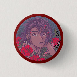 Valentine anime ronde button 3,2 cm