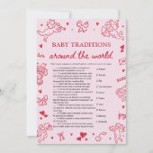 Valentine Baby Traditions Around The World Game Kaart (Voorkant)