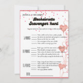 Valentine Bachelorette speurtocht spel Kaart (Voorkant)