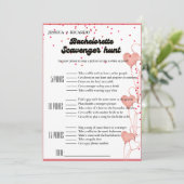 Valentine Bachelorette speurtocht spel Kaart (Staand voorkant)