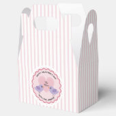 Valentine Be Mine Roze Strepen Hart Bedankdoosjes (Geopend)