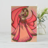 Valentine Belly Dancer Kaart (Staand voorkant)