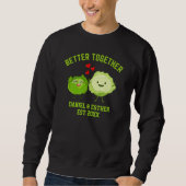 Valentine BETTER TOGETHER Cute Cabbage Couples Trui (Voorkant)