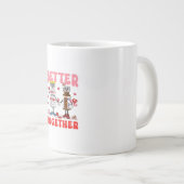 Valentine Better Together Nurse Pink Bow Modern De Grote Koffiekop (Voorkant rechts)