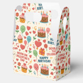 Valentine Birthday Kawaii Doodle Celebration Bedankdoosjes (Geopend)