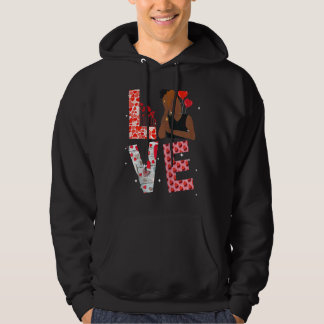 valentine Black African American Melanin Women Val Hoodie