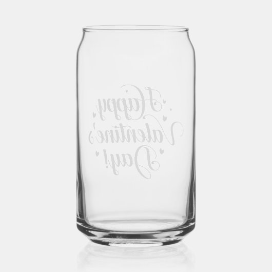 Valentine Blikvorm Glas (Achterkant)