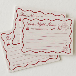 Valentine Bridal Shower Date Night Ideas Card Kaart