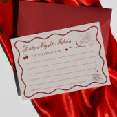 Valentine Bridal Shower Date Night Ideas Card Kaart