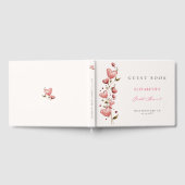 Valentine Bridal Shower Whimsical Hearts Botanical Gastenboek (Volledig)