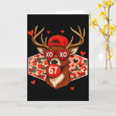 Valentine Buck 67 Meme Camo Deer Hunting Boys Hunt Kaart (Gele Bloem)