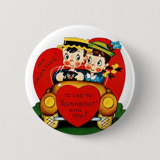 Valentine Cabriolet Ronde Button 5,7 Cm (Voorkant)