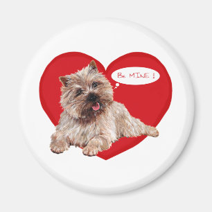 Valentine Cairn Terrier zegt Be Mine! Magneet