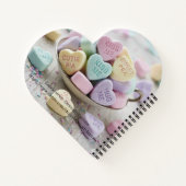 Valentine Candy SweetHearts adorable Heart shaped Notitieboek (Achterkant)