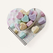 Valentine Candy SweetHearts adorable Heart shaped Notitieboek (Voorkant)