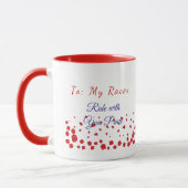 Valentine Celebration Racer Design Cute Mug Mok (Links)