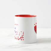 Valentine Celebration Racer Design Cute Mug Mok (Midden)