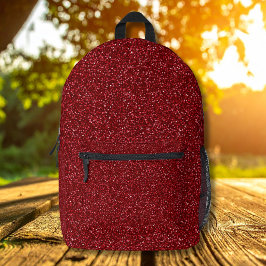 Valentine Classic Trendy Red Glitter Bedrukte Rugzak