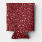 Valentine Classic Trendy Red Glitter Blikjeskoeler (Voorkant)