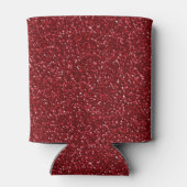 Valentine Classic Trendy Red Glitter Blikjeskoeler (Achterkant)