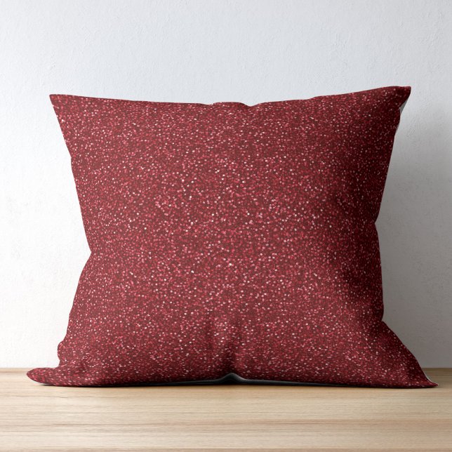 Valentine Classic Trendy Red Glitter Kussen (Creator heeft geüpload)