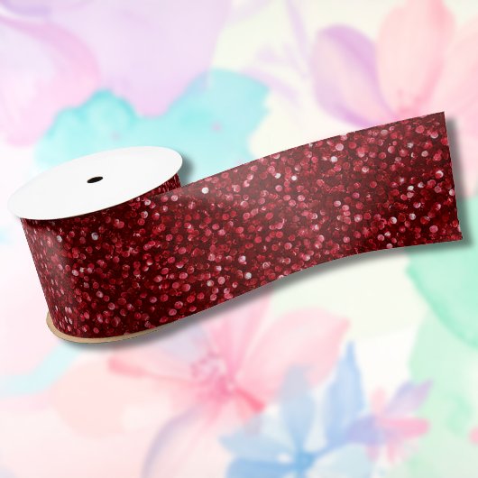 Valentine Classic Trendy Rode Glitters Satijnen Lint