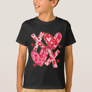 Valentine Coquette Boog Xoxo Hartjes Liefdesmeisje T-shirt