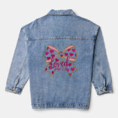 Valentine Coquette Christelijk Denim Jacket (Achterkant)