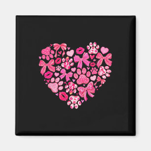 Valentine Coquette Strik Hondenpoot Hart Moeder Vr Magneet
