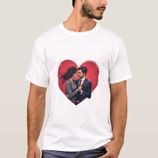 Valentine Couple T-shirt (Voorkant)