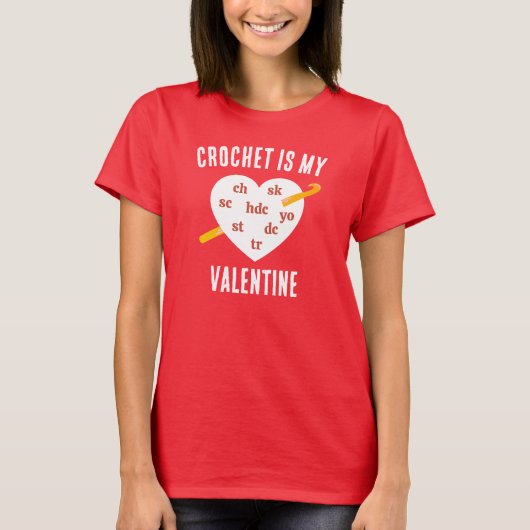 VALENTINE CROCHET T-SHIRT (Voorkant)