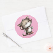 Valentine Cute Cat 3 Inch Sticker – Love Design (Envelop)