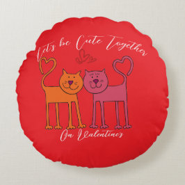 Valentine Cute Rond Kussen