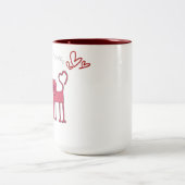 Valentine Cute Tweekleurige Koffiemok (Center)