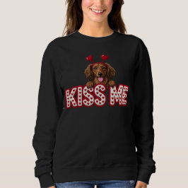 Valentine Dachshund puppy dog  Trui