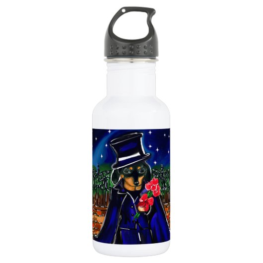 VALENTINE DACHSUND WATERFLES  (Voorkant)