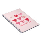 Valentine Dag 2023 Sweet Hearts Notitieboek (Rechterzijde)