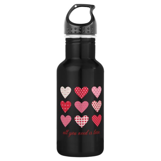 Valentine Dag 2023 Sweet Hearts Waterfles (Voorkant)