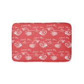 Valentine Day Achtergrond Badmat (Voorkant)