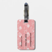 Valentine Day Achtergrond Bagagelabel (Achterkant verticaal)